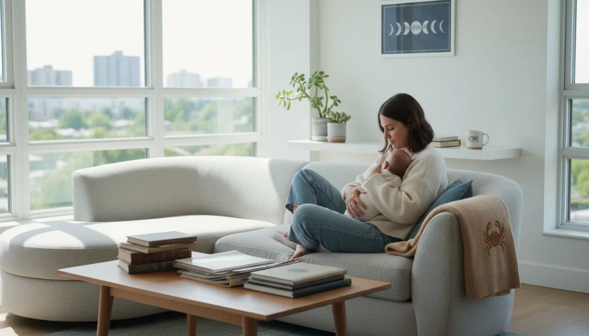 Astrological illustration representing Cancer&rsquo;s emotional traits