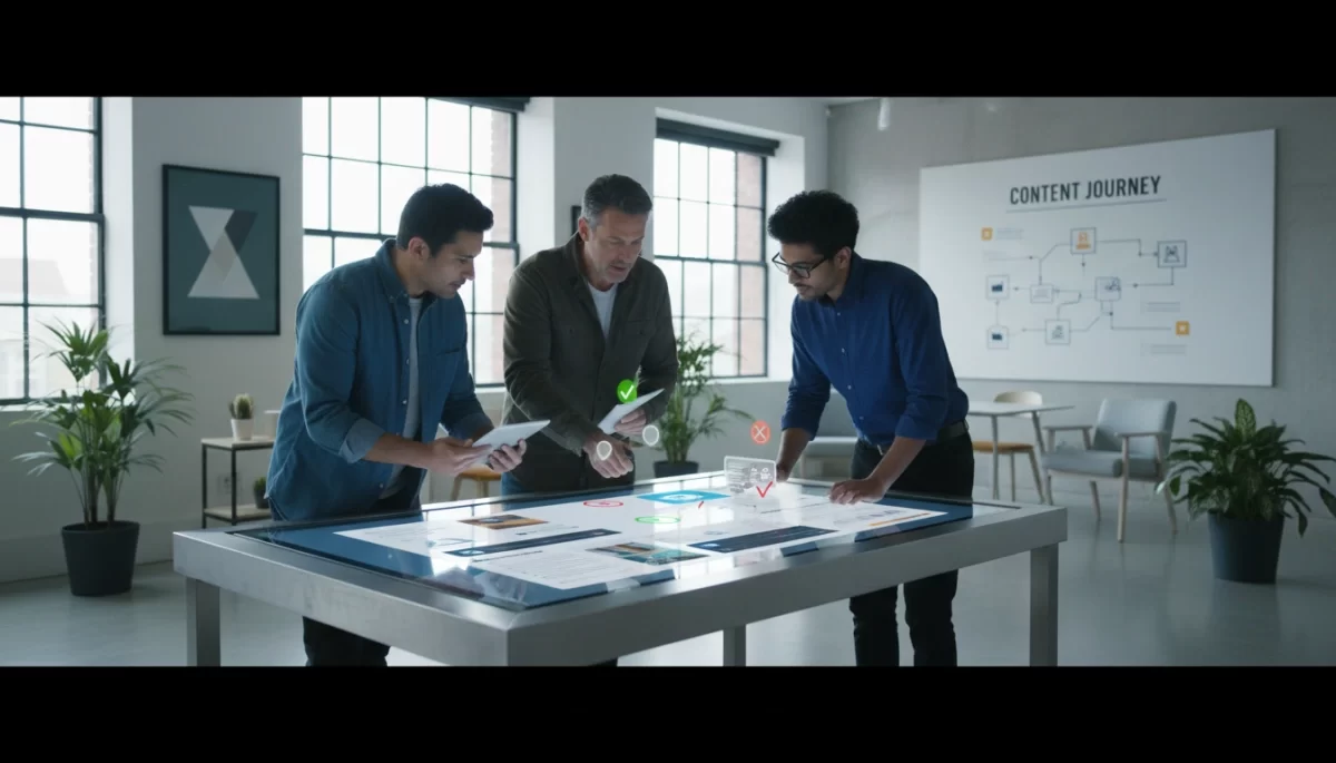 Content review process illustration