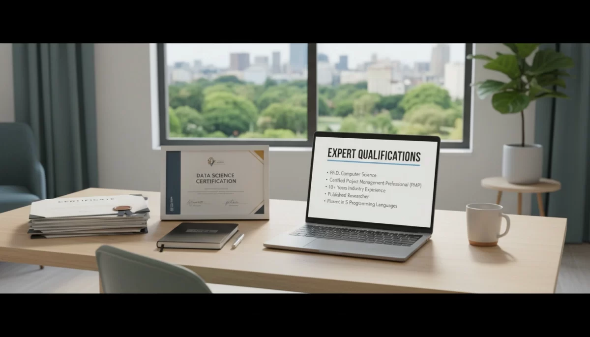 Expert qualifications and credentials