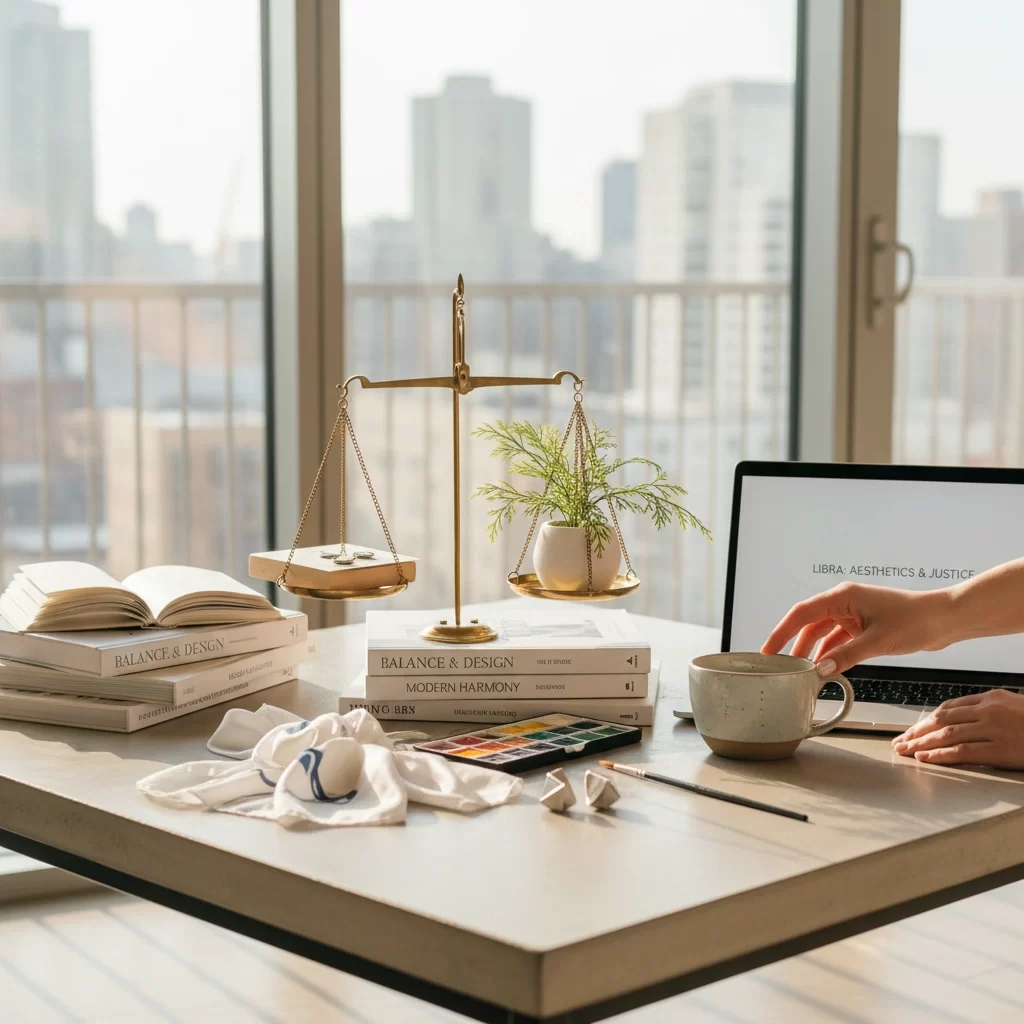 Libra personality infographic