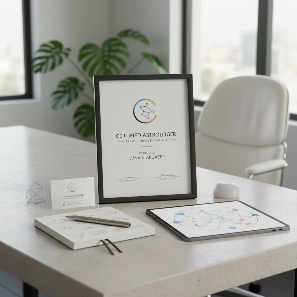 Professional astrologer team at work