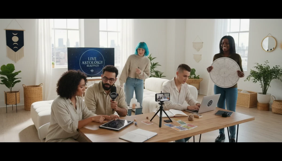 Professional team collaborating to create authoritative content