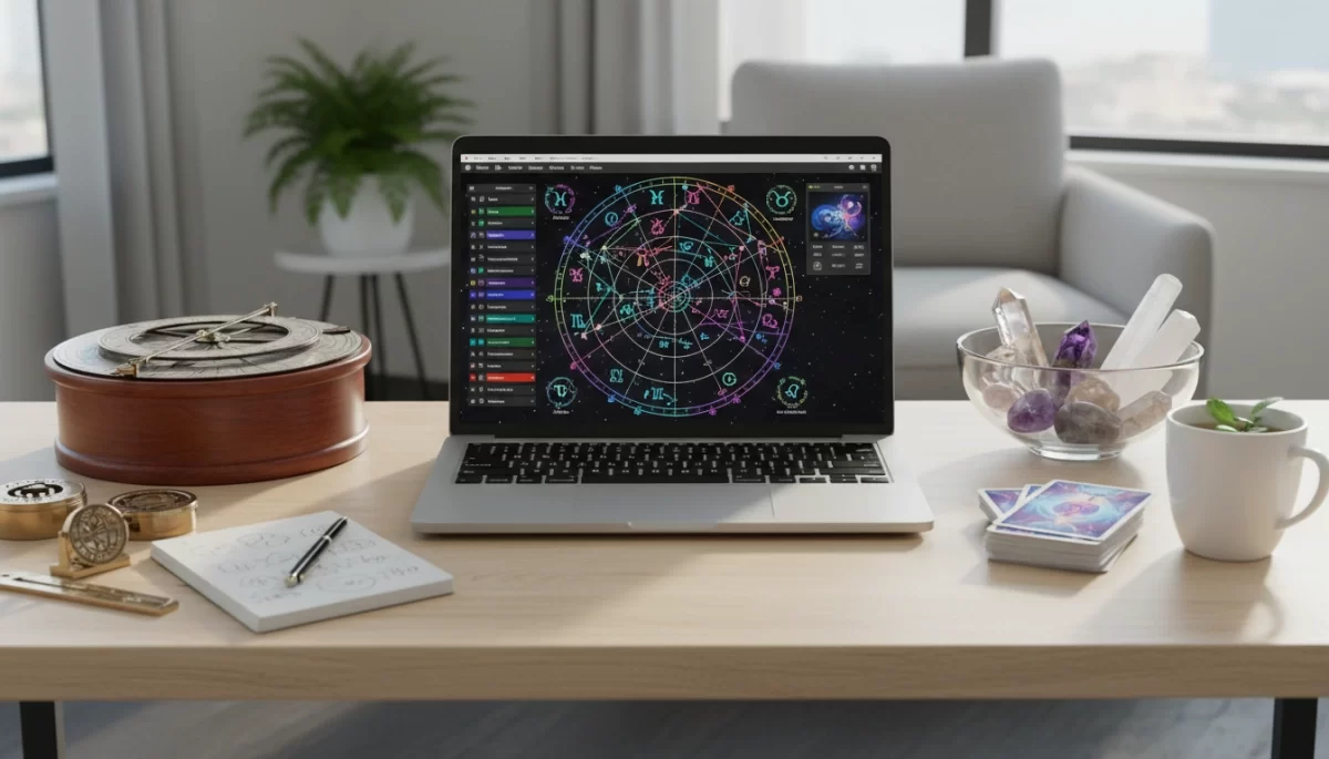 User interacting with astrology dashboard