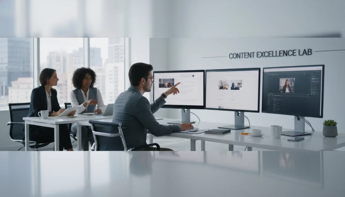 Workflow illustration for content quality assurance