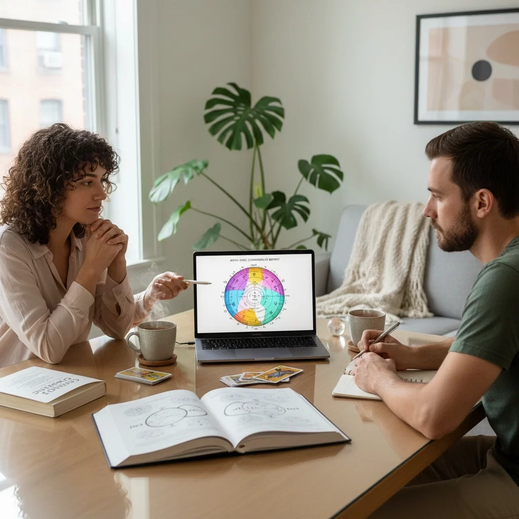 Zodiac signs compatibility chart representing compatibility results