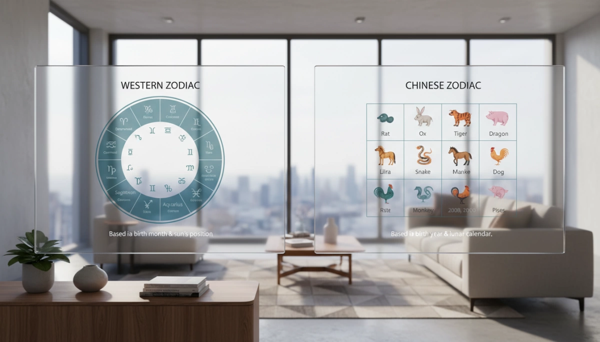 zodiac signs vs chinese zodiac birth methods